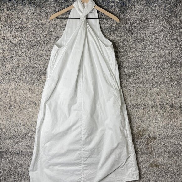 ANINE BING Dress Womens Small White Halter Neck Twist Front Sleeveless Cotton - Picture 1 of 7